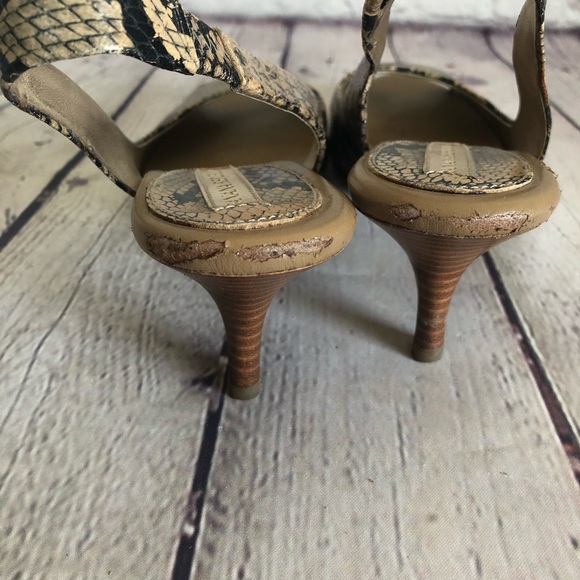 BANANA REPUBLIC Sling Back Peep Toe Heels Size 7.5 - Picture 4 of 6